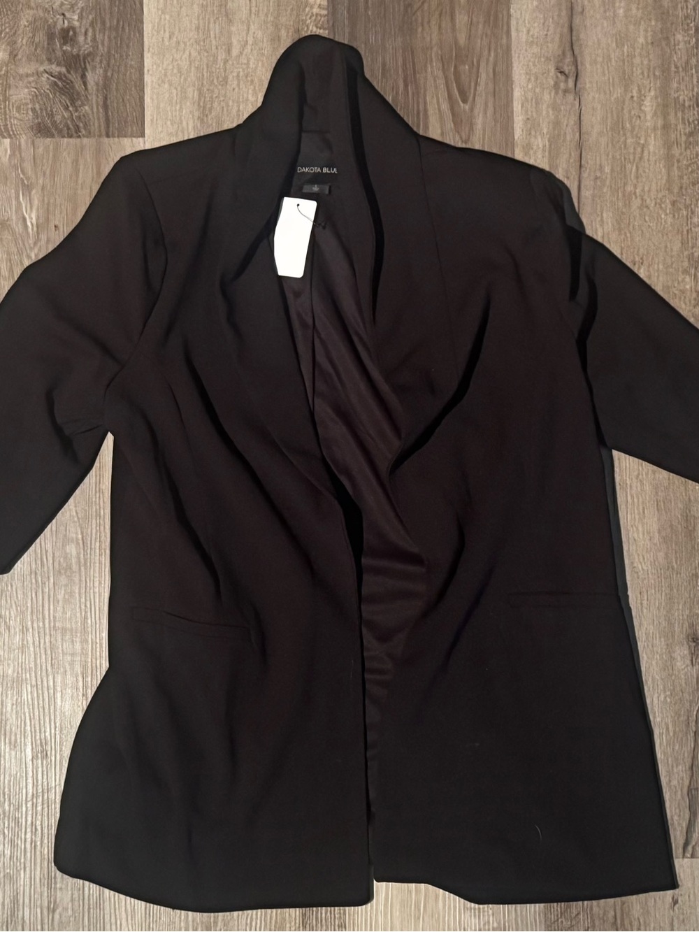 Black Women's Open Front Blazer